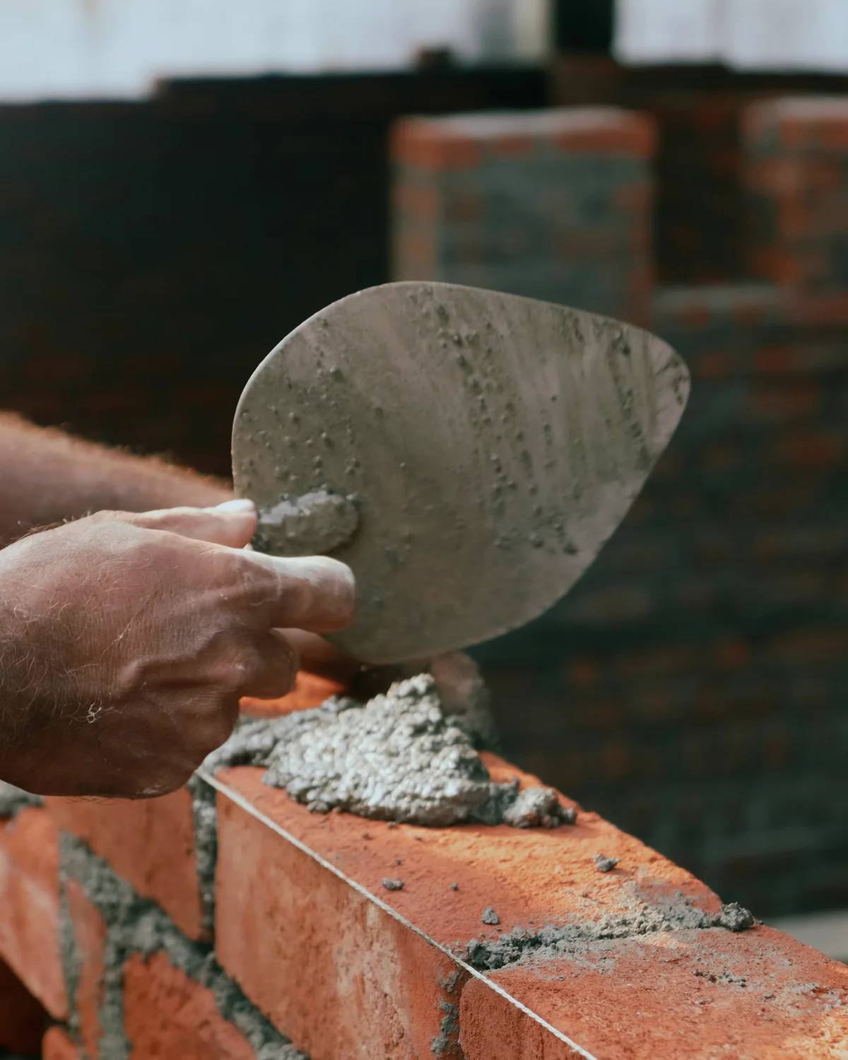 Masonry drawings, brick and block samples, reinforcement, and flashing materials