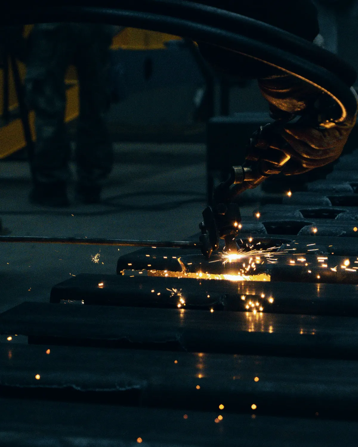 Metal fabrication drawings, profiles, plates, anchors, bolts, and piece quantities